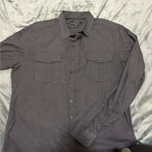 Marc Anthony Dark Gray Dress Shirt